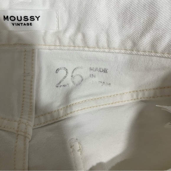Moussy Vintage White Burnside Ankle Cropped Skinny Jean Size 26 - Picture 11 of 14